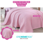 ETEHOMETEX HAVUZLU PİKE ÇİFT KİŞİLİK 220X240CM PEMBE 8696474231846